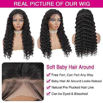 Larhali 99J HD Lace Front Wigs for Women in Burgundy