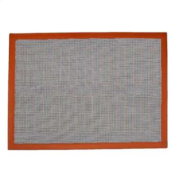 Amazon Basics Silicone Non-Stick Eclair Baking Mat, Reusable, Easy to Clean, 2 Pack, Black/Red/White, Rectangular, 15.7" x 11.8" (Previously AmazonCommercial brand)