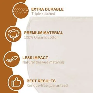 Eco-Friendly Nut Milk Bags for Homemade Milks and Juices