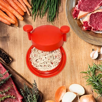 8 Inch Red Chicken Shredder Machine Non-Skid Base