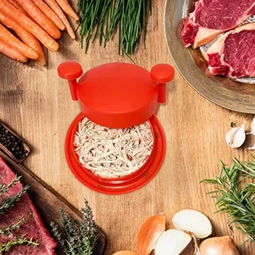 8 Inch Red Chicken Shredder Machine Non-Skid Base