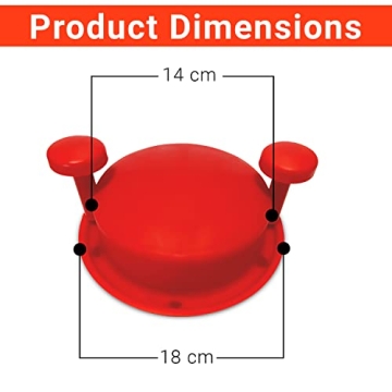 8 Inch Red Chicken Shredder Machine Non-Skid Base