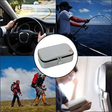 ALLCAMP Insulin Cooler Travel Case with 4 Ice Pack and Insulation Liner for Diabetic Organize Medication (9X 4.72x 3.14 inches)