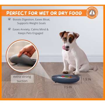 CEOCE Dog Slow Feeder Bowl - Anti-Slip Silicone Design