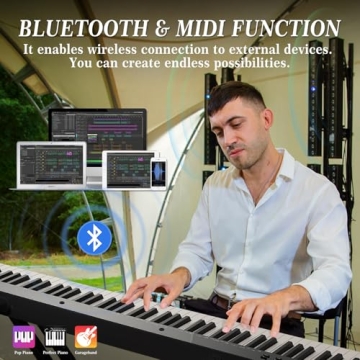 GarveeLife 88 Key Keyboard Piano for Beginners