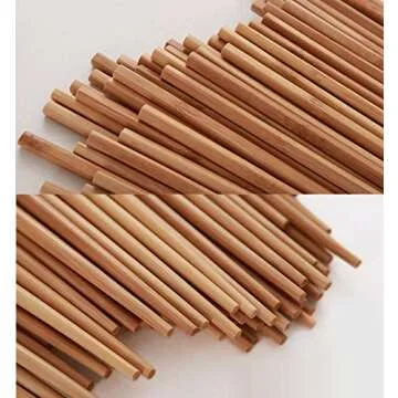 Bamboo Chopsticks Reusable Dishwasher Safe Natural Chinese Health Wooden Bamboo Chopsticks,Long 10 Pairs Sets for Restaurant Home Use Premium Material