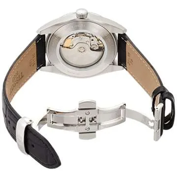 Tissot mens Gentleman Stainless Steel Dress Watch Black T1274071604101