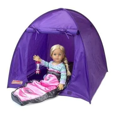 Sophia's 18" Doll Coleman Tent - Purple for Imaginative Play
