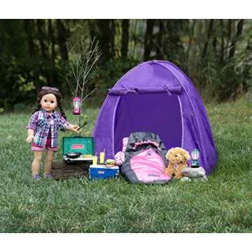 Sophia's 18" Doll Coleman Tent - Purple for Imaginative Play