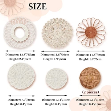 MeraMera Wall Decor Set of 7, Boho Style for Nursery