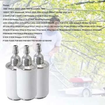Podoy 530095646 Fuel Filter for Compatible with Poulan Chainsaw 2050 2150 2375 Weedeater Craftsman Trimmer Chainsaw Blower # 530010897 530014362 530014815 530023364 530047004 530095649 (Pack of 15)