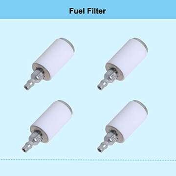 Podoy 530095646 Fuel Filter for Compatible with Poulan Chainsaw 2050 2150 2375 Weedeater Craftsman Trimmer Chainsaw Blower # 530010897 530014362 530014815 530023364 530047004 530095649 (Pack of 15)