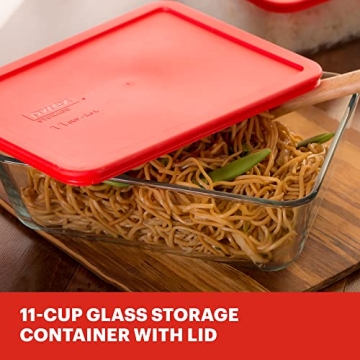 Pyrex 11-Cup Glass Food Storage Container for Practical Meal Prep