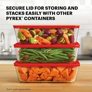 Pyrex 11-Cup Glass Food Storage Container for Practical Meal Prep