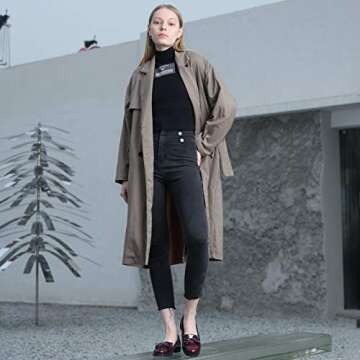 Fringed Slip On Loafers Shoes for Women,Classic Patent Leather Round Toe Low Leather Loafers Girl Driving Walking Casual Boat Shoes Bright rad 38