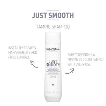 Goldwell Dualsenses Just Smooth Taming Shampoo 300mL - Control Frizz, Hydrate Hair