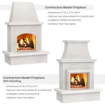 Contractor's Model Outdoor Fireplace | American Fyre Designs