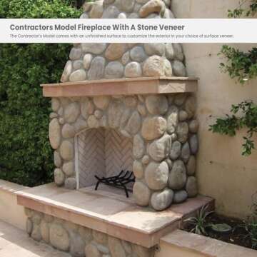 Contractor's Model Outdoor Fireplace | American Fyre Designs