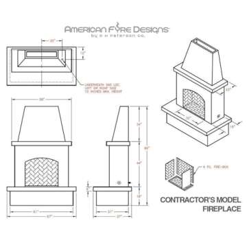 Contractor's Model Outdoor Fireplace | American Fyre Designs
