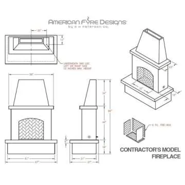 Contractor's Model Outdoor Fireplace | American Fyre Designs