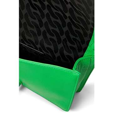 Rebecca Minkoff Chevron Quilted Small Love Crossbody Neon Green One Size