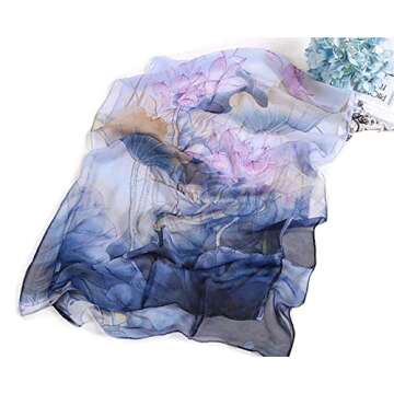 Acotavie 2 Pcs Floral Scarves for Women - Perfect Gifts