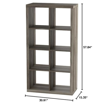 Better Homes and Gardens 8-Cube Organizer Set of 2 Rustic Gray