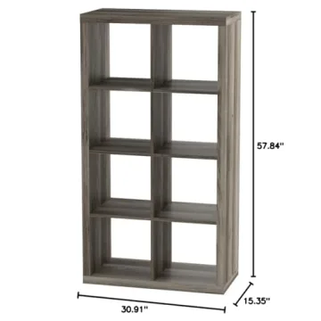 Better Homes and Gardens 8-Cube Organizer Set of 2 Rustic Gray
