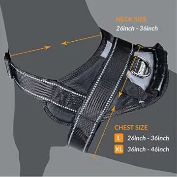 No Pull Dog Harness for Large Breeds with Handle & Reflective Material