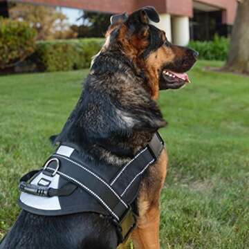No Pull Dog Harness for Large Breeds with Handle & Reflective Material