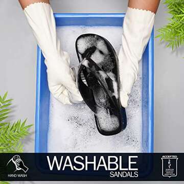 AEROTHOTIC Women's Plantar Fasciitis Flip Flops with Arch Support