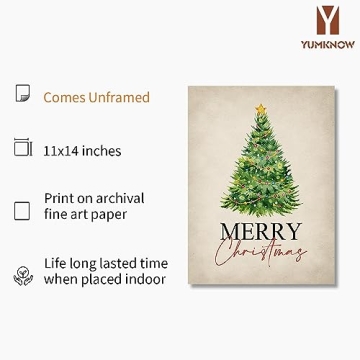 Rustic Farmhouse Holiday Wall Art - Norway Spruce & Pine