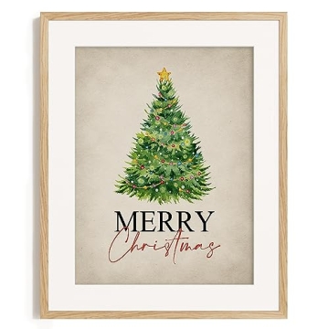 Rustic Farmhouse Holiday Wall Art - Norway Spruce & Pine