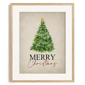 Rustic Farmhouse Holiday Wall Art - Norway Spruce & Pine