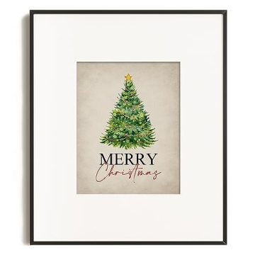 Rustic Farmhouse Holiday Wall Art - Norway Spruce & Pine