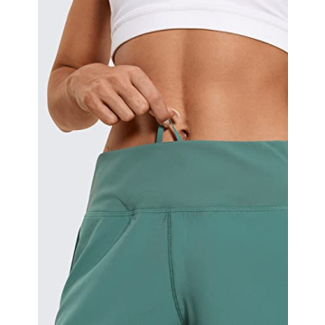 CRZ YOGA Womens 4-Inch Lightweight Gym Workout Shorts