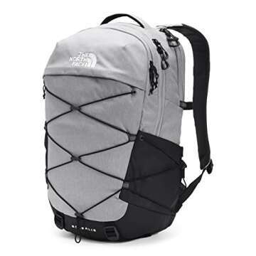 THE NORTH FACE Borealis Commuter Laptop Backpack, Meld Grey Dark Heather/TNF Black, One Size