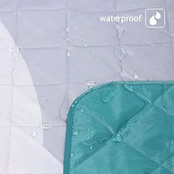 Stylish Waterproof 60x80 Inch Beach Picnic Blanket