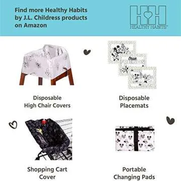 Disney Baby by J.L. Childress Disposable Changing Pads for Baby - Disney Travel Essential - Diaper Changing Table Liners - Disposable Travel Changing Pads, 26"x18" - Mickey & Minnie Mouse - Pack of 24