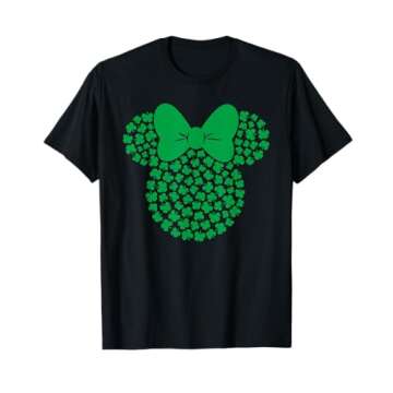 Disney Minnie Mouse Green 4-Leaf Clovers St. Patrick's Day T-Shirt