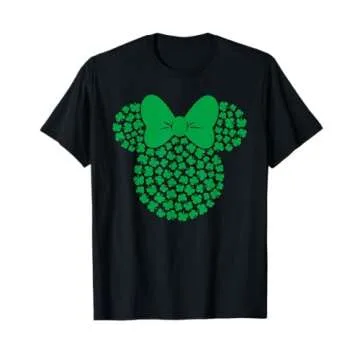 Disney Minnie Mouse Green 4-Leaf Clovers St. Patrick's Day T-Shirt