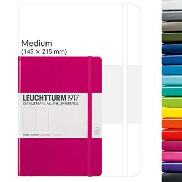 Leuchtturm1917 A5 Berry Dotted Bullet Journal for Creatives