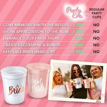 Stylish Team Bride Cups for Bachelorette Celebrations