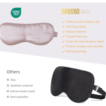 Luxury ZIMASILK Mulberry Silk Sleep Mask for Ultimate Comfort