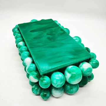 CUXVA Stylish Acrylic Evening Clutch Purse for Women