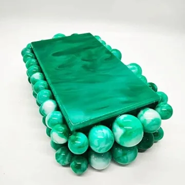 CUXVA Stylish Acrylic Evening Clutch Purse for Women