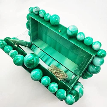 CUXVA Stylish Acrylic Evening Clutch Purse for Women