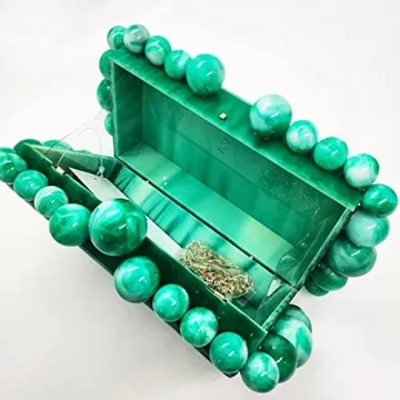 CUXVA Stylish Acrylic Evening Clutch Purse for Women