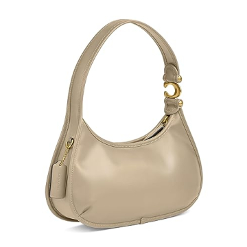 COACH Glovetanned Leather Eve Shoulder Bag Ivory
