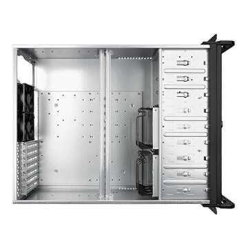 Rosewill 4U Server Chassis RSV-R4000 - Expandable Metal Rack Mount Case with 8 Bays & 4 Fans Pre-Ins...